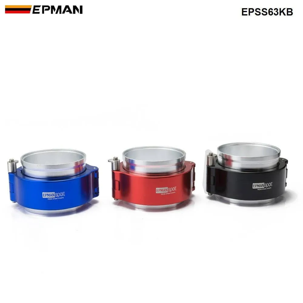 HD Clamp System Assembly Exhaust V-band Clamp Quick Release For 2.5 OD Exhaust / Intercooler Pip/Turbo EPSS63KB