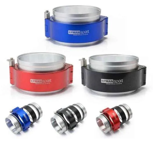 HD Clamp System Assembly Exhaust V-band Clamp Quick Release For 2.5 OD Exhaust / Intercooler Pip/Turbo EPSS63KB