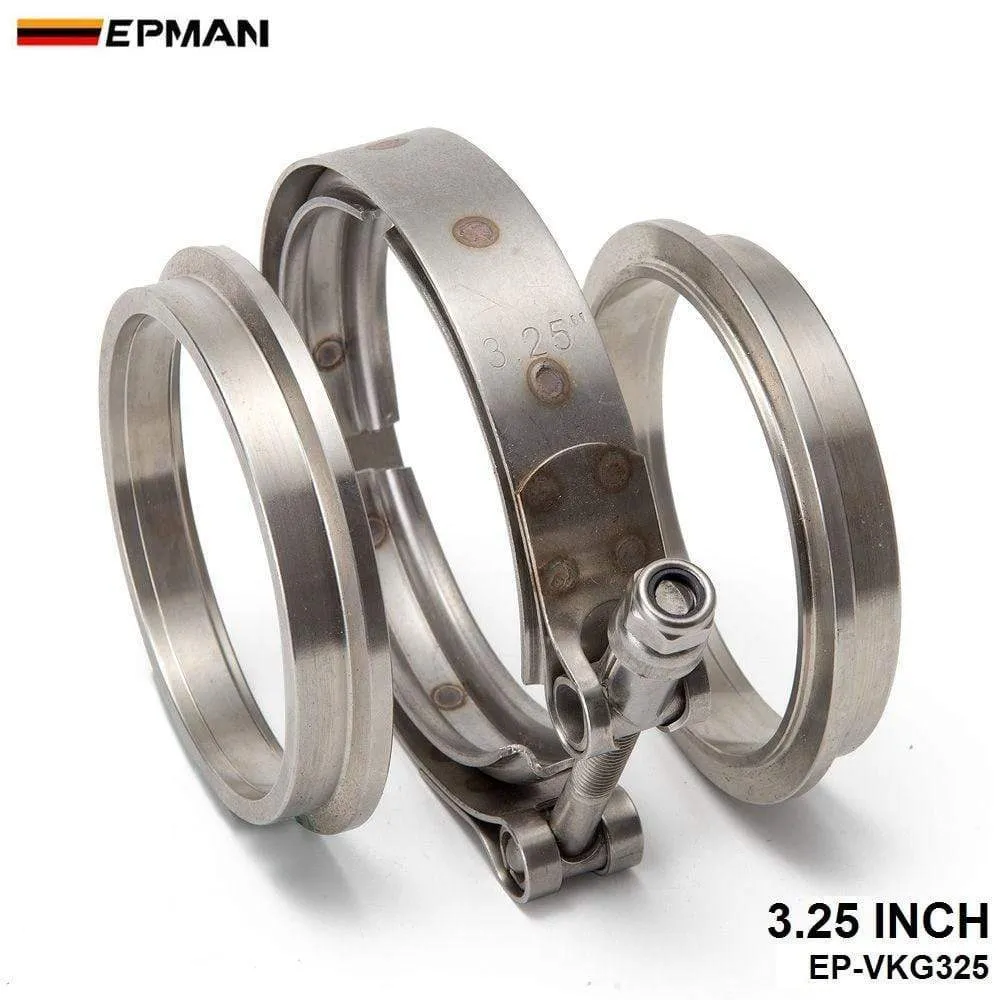 HD Clamp System Assembly Exhaust V-band Clamp Quick Release For 2.5 OD Exhaust / Intercooler Pip/Turbo EPSS63KB