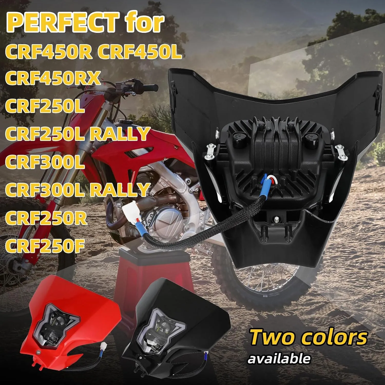 Headlight For HONDA CRF450RX CRF450L