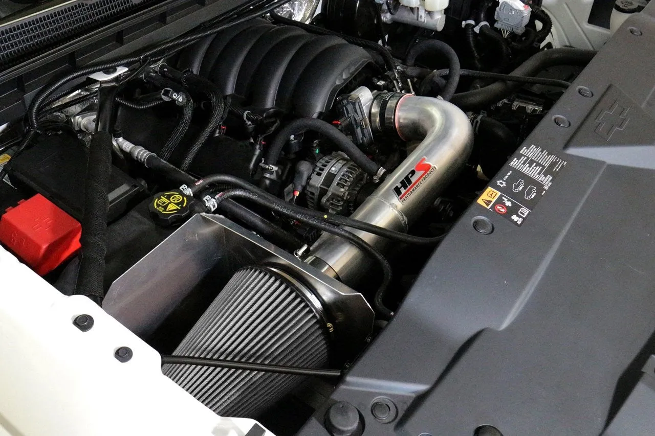 HPS Short Ram Air Intake 827-603P Suburban 1500 2015-18 Polish
