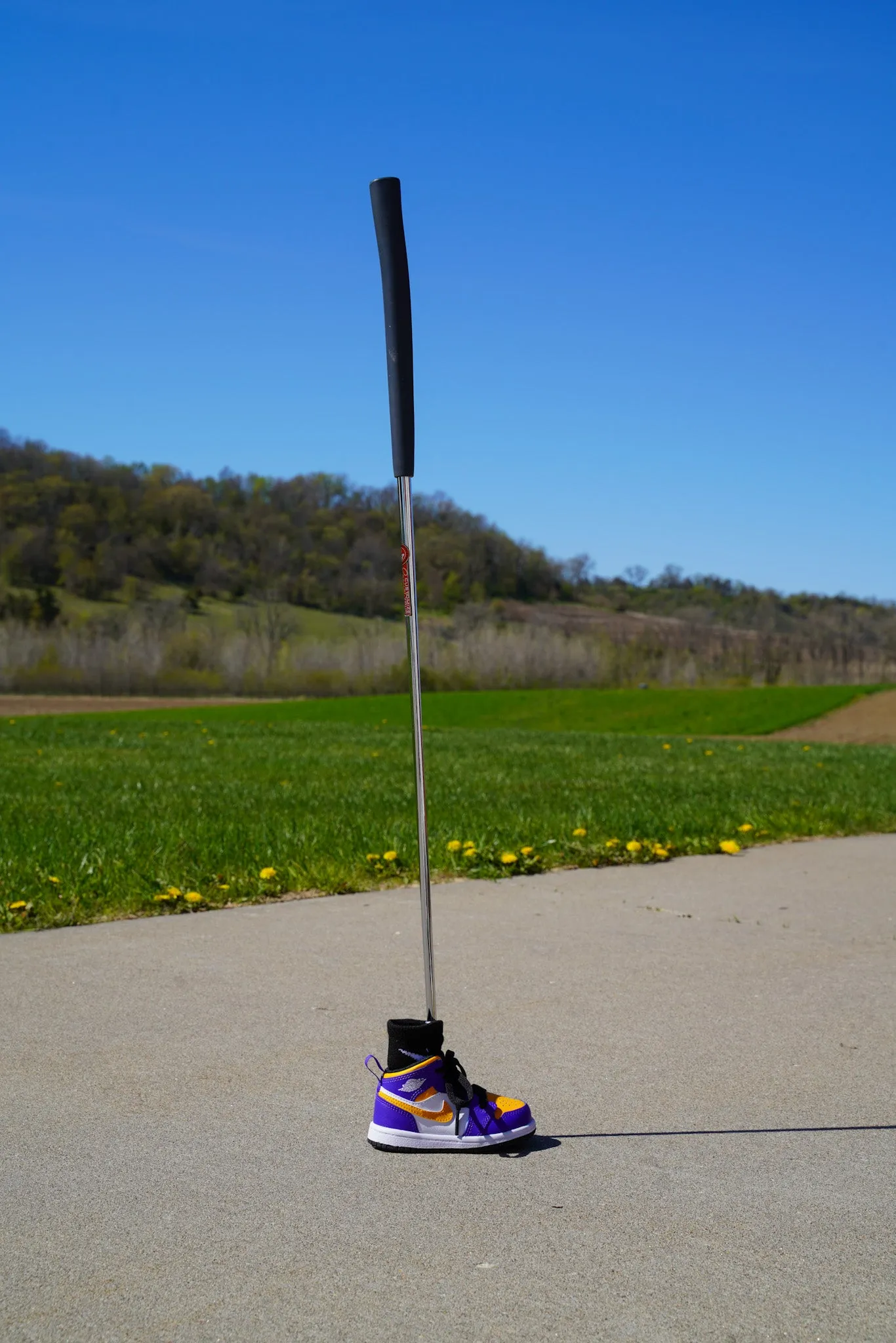 Jordan 1 Mid [LAKERS] Standing Sneaker Putter Cover