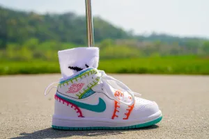 Jordan 1 Mid SE [WASHED TEAL] Standing Sneaker Putter Cover