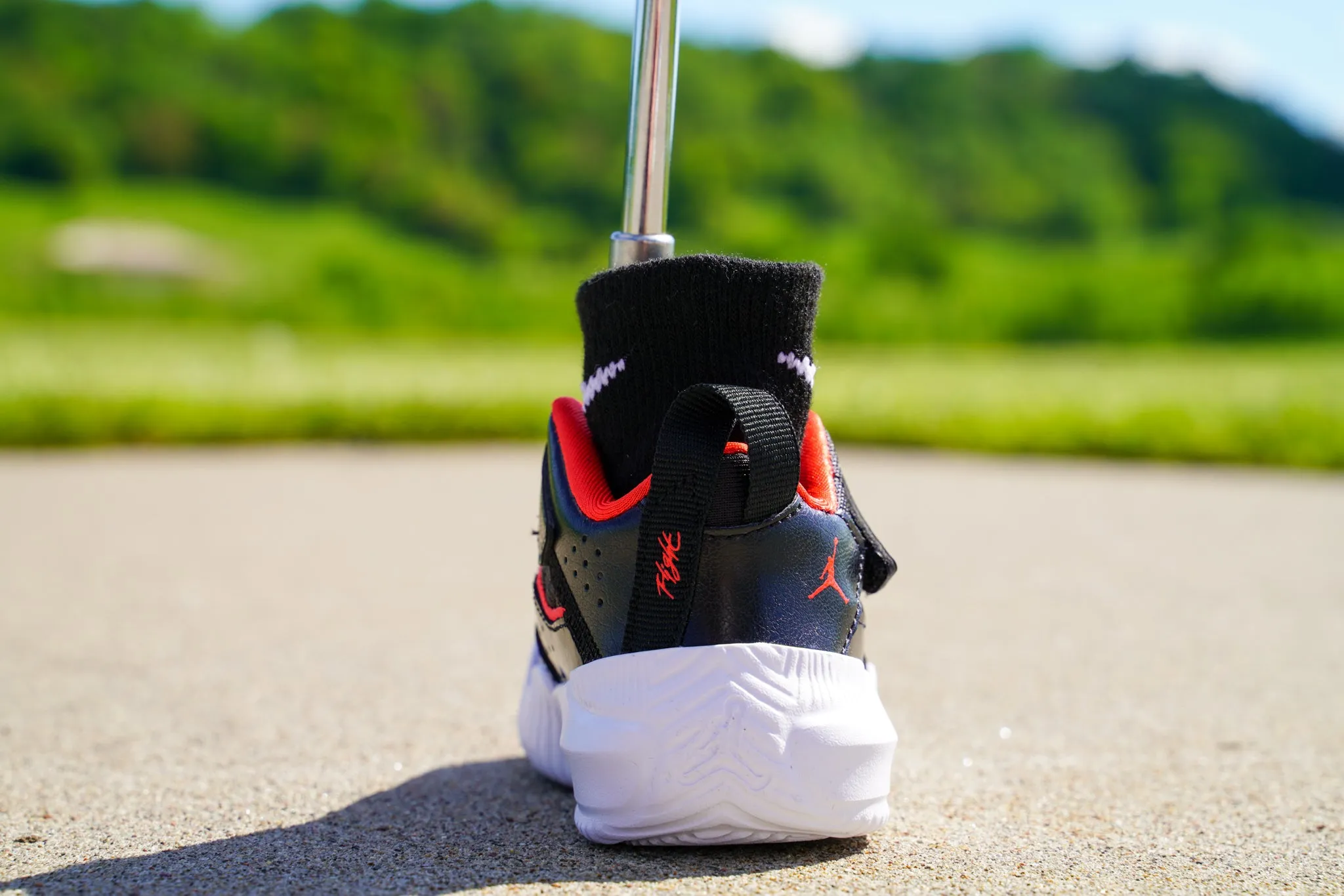 Jordan Stay Loyal [CHILE RED] Standing Sneaker Putter Cover