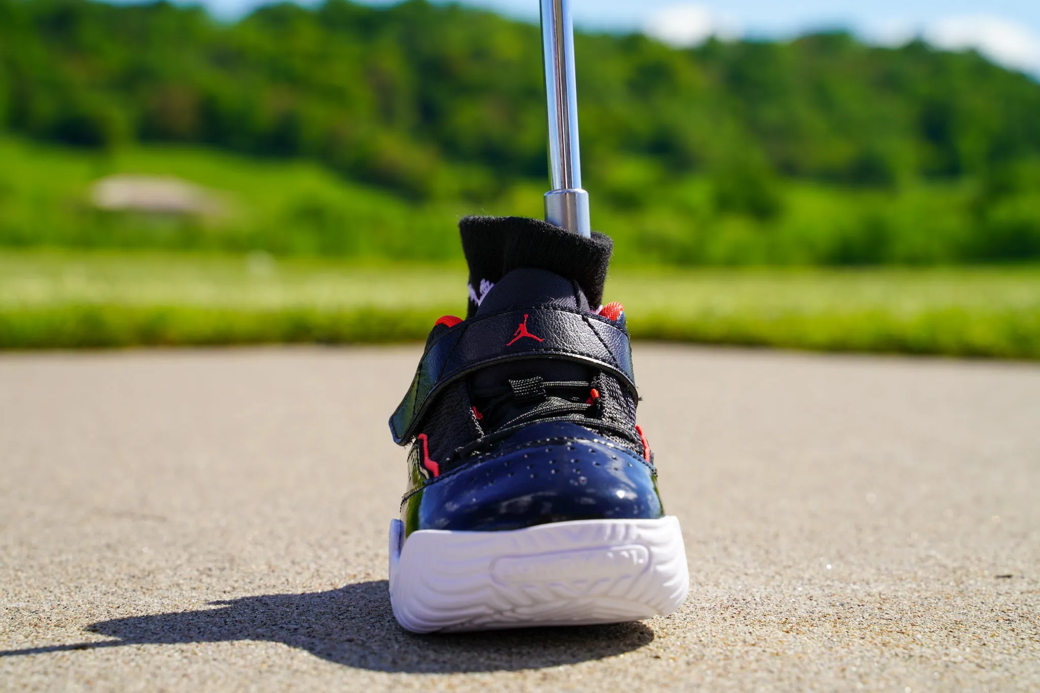 Jordan Stay Loyal [CHILE RED] Standing Sneaker Putter Cover