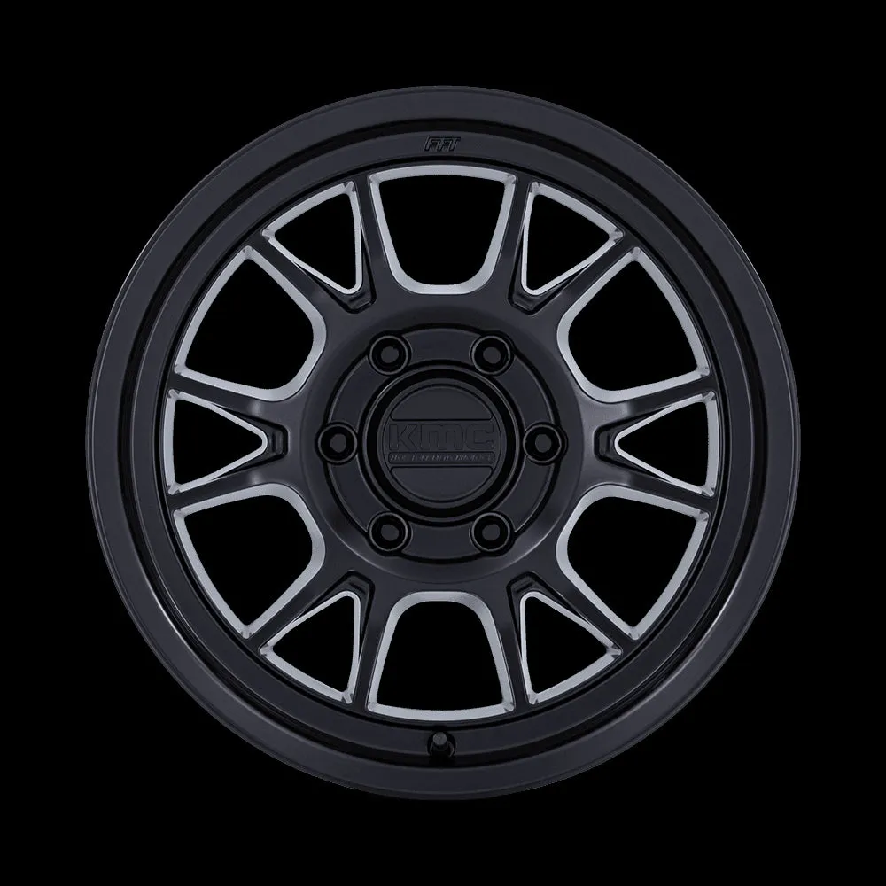 KMC KM729 Range 17X8.5 6X135 0MM Matte Black