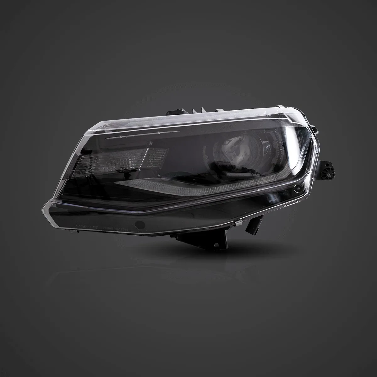 LED Headlight Assembly Dual Beam Projector Black For 2016-2022 Chevrolet Camaro 6th Gen