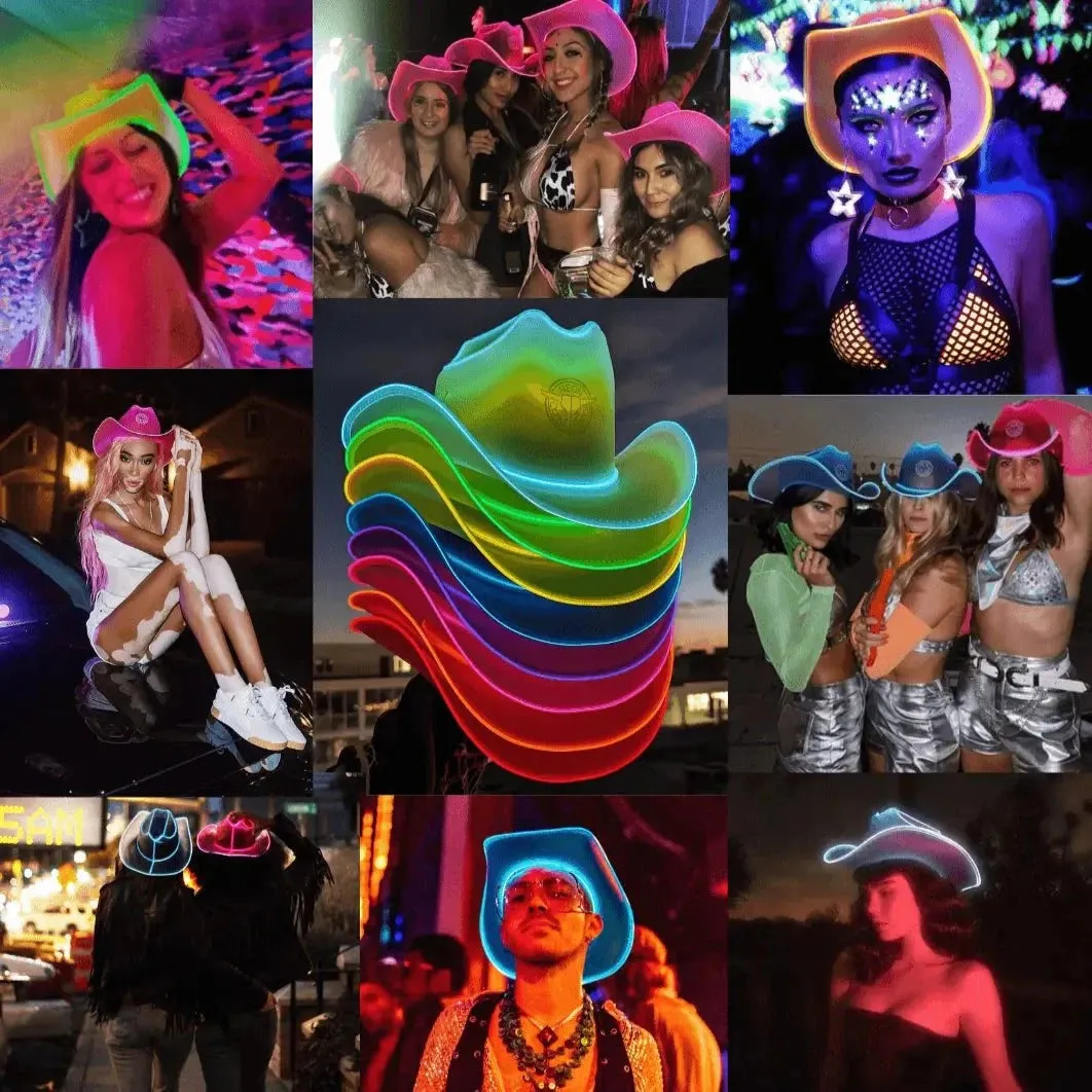 Light Up Neon Cowboys ® Hat