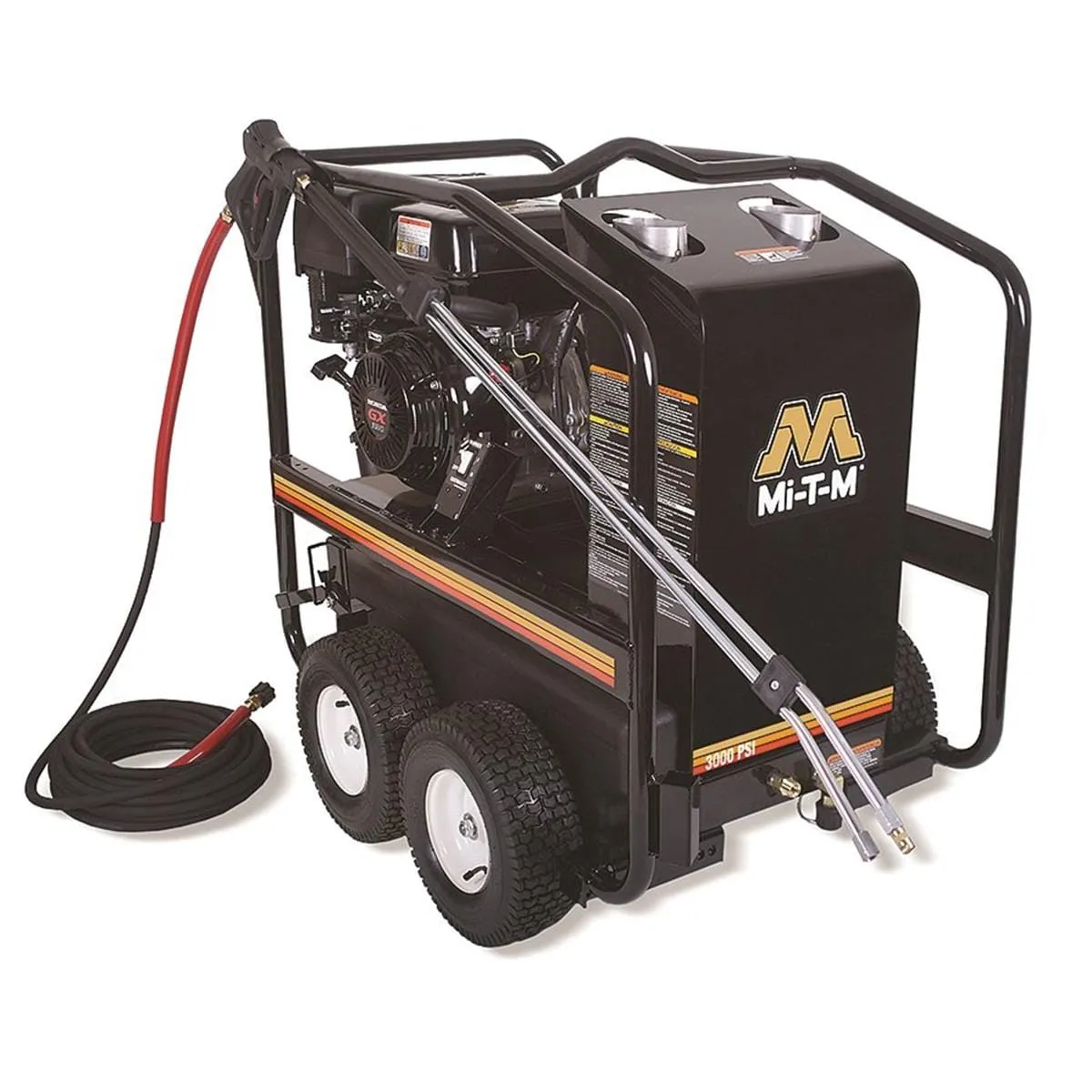 Mi-T-M HSP Series Hot Water Gas Pressure Washer with Honda Engine, 3000 psi, 2.9 gpm