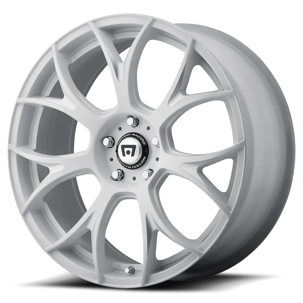 Motegi MR126 19X8.5 5X114.3 40mm Matte White With Milled Accents