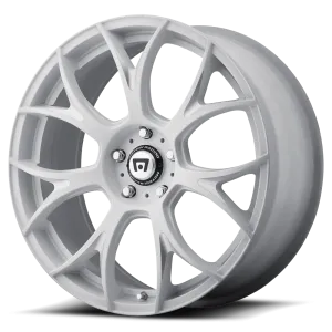 Motegi MR126 19X8.5 5X114.3 40mm Matte White With Milled Accents
