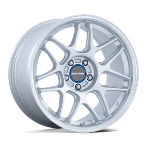 Motegi MR158 Tsubaki 18X10.5 5X120 25mm Hyper Silver W Machined Lip