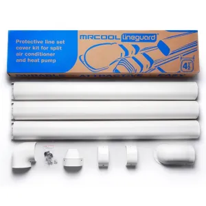 MRCOOL MLG450 - LineGuard 4.5 in. 16-Piece Complete Line Set Cover Kit for Ductless Mini-Split or Central System
