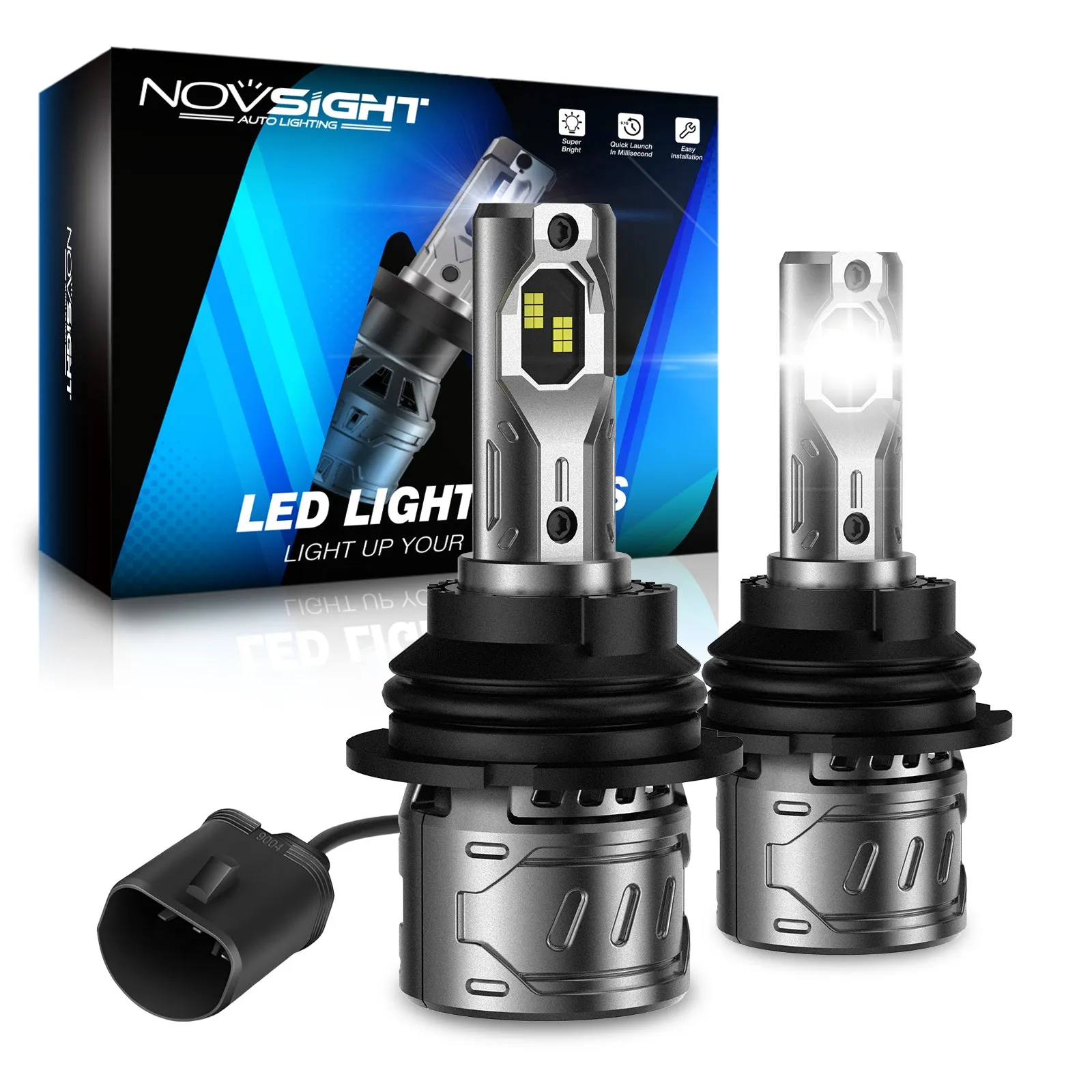 N61 General Series | 9004 HB1 LED Bulbs Stable Output 60W 13000LM 6500K White | 2 Bulbs