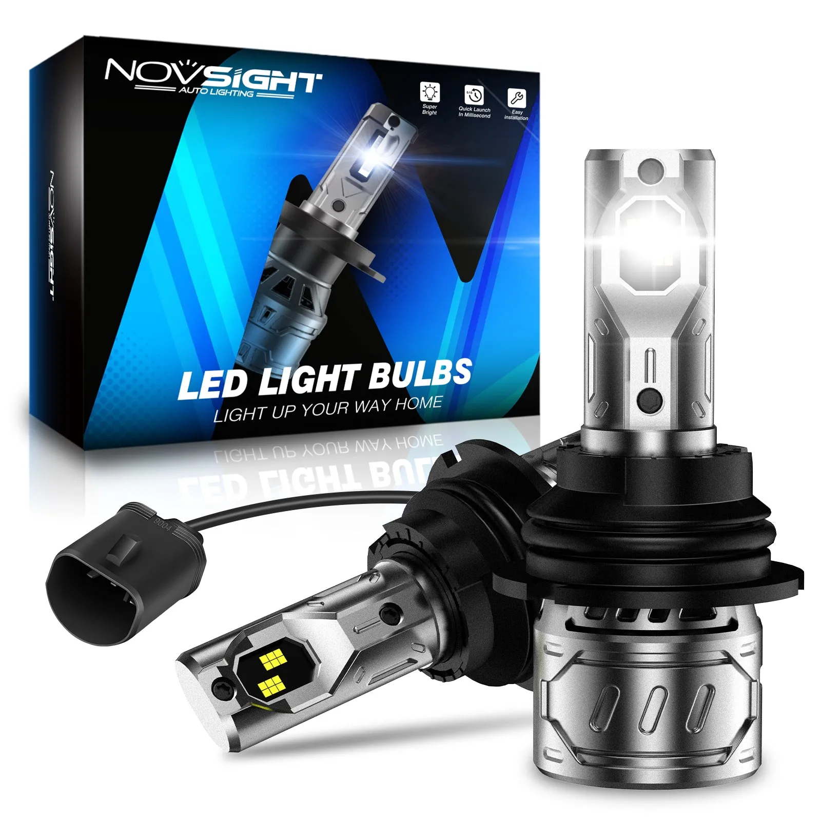 N61 General Series | 9004 HB1 LED Bulbs Stable Output 60W 13000LM 6500K White | 2 Bulbs