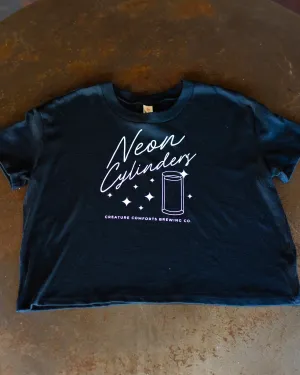 Neon Cylinders Crop Top