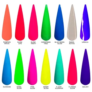 Neon Glow in Dark Gel Polish Collection- 14 colors