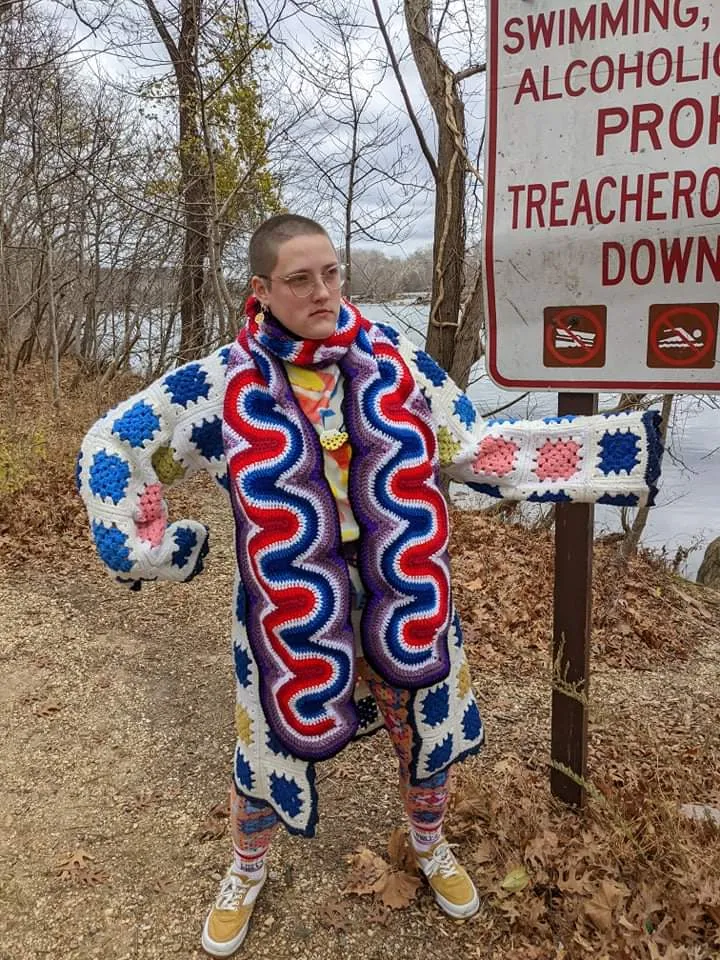 'Neon Glow Scarf' Downloadable Crochet Pattern