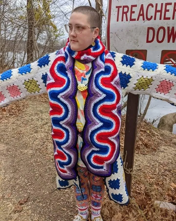 'Neon Glow Scarf' Downloadable Crochet Pattern