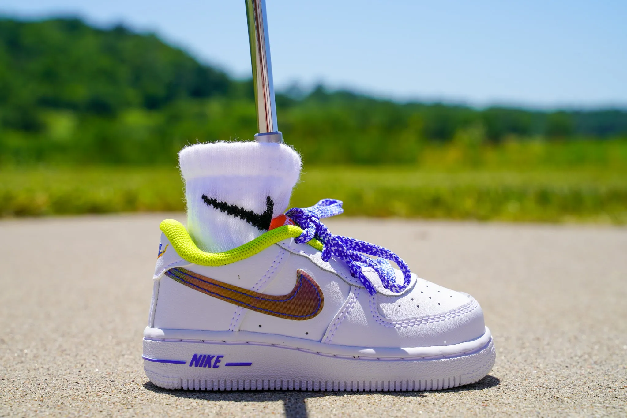 Nike Air Force 1 LV8 [MAGMA MULTICOLOR] Standing Sneaker Putter Cover