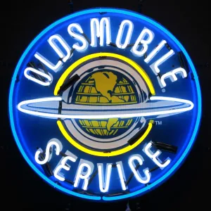 OLDSMOBILE SERVICE NEON SIGN
