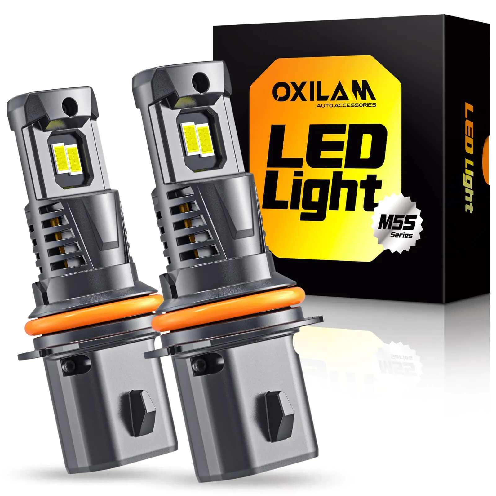 OXILAM Newest 9004 LED Headlight Light Bulbs, 24000 Lumens, 6500K, 120W