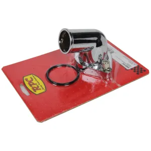 Racing Power 15 Degree Water Neck - 1-1/2" ID Hose - Swivel - O-Ring - Aluminum - Chrome - Chevy V8