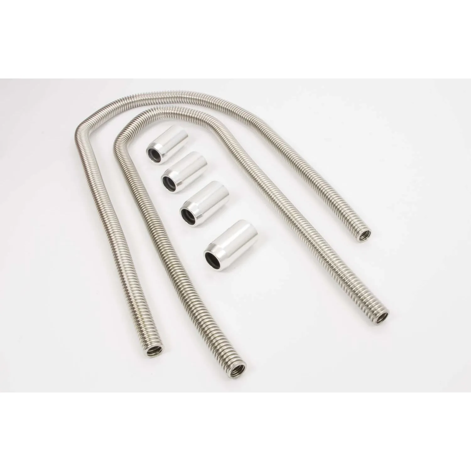 Racing Power 3/4 OD Hose Heater Hose Kit Polished End Caps/Adapters/Clamps/Reducers Stainless Polished - Kit