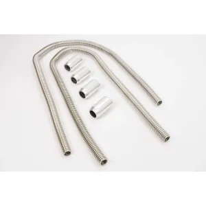 Racing Power 3/4 OD Hose Heater Hose Kit Polished End Caps/Adapters/Clamps/Reducers Stainless Polished - Kit