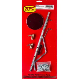 Racing Power Air Cleaner Hardware - Butterflies / Shafts / Z-bar / Hardware Included - RPC Finned Polished Aluminum Street Rod Air Scoop - Kit