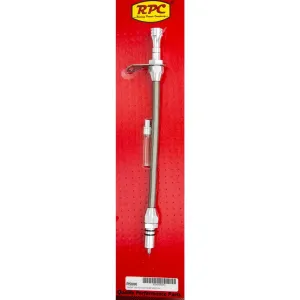 Racing Power Bellhousing Mount Transmission Dipstick Braided/Billet Stainless Natural 700R4 - Each
