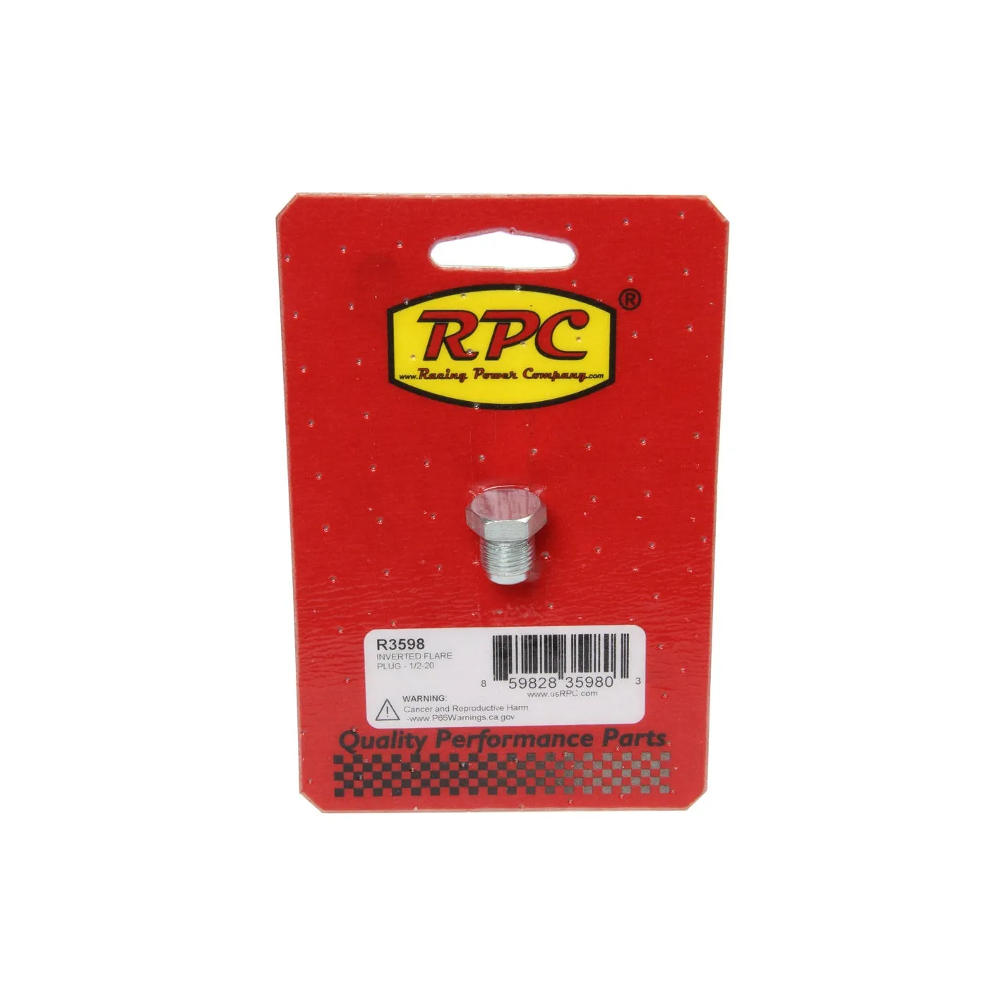 Racing Power Inverted Flare Plug - 1/ 2-20