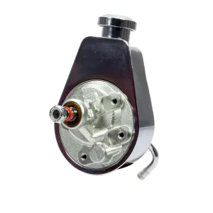 Racing Power Saginaw Power Steering Pump Bolt-On Pulley Steel Chrome - Each