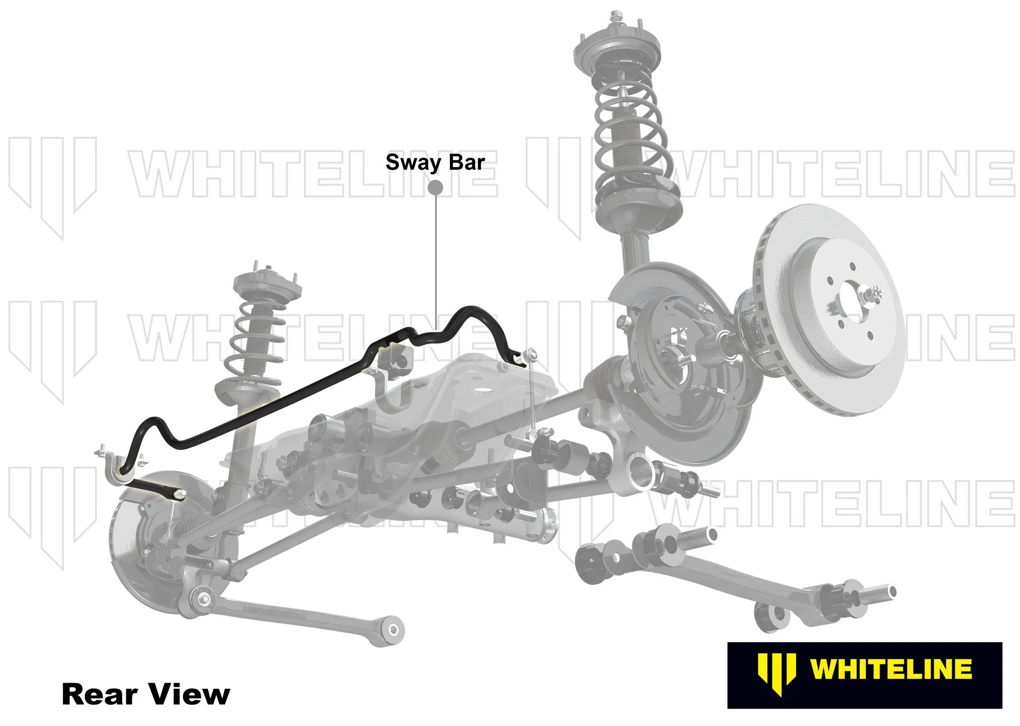 Rear Anti-Roll Bar 22mm Heavy Duty Blade Adjustable Subaru Forester SG 2002-2008  - WhiteLine