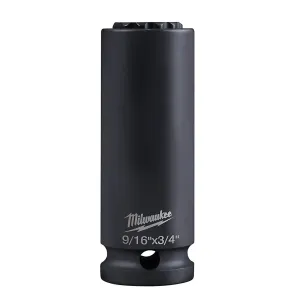 SHOCKWAVE™ Lineman's 12PT 9/16 in. x 3/4 in. 2-in-1 Socket