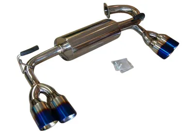 Top Speed Pro 1 Exhaust Hyundai Genesis Coupe (09-12) Axle Back Titanium Blue Tips