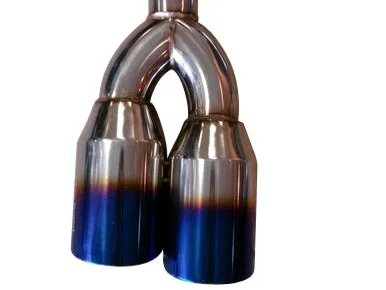 Top Speed Pro 1 Exhaust Hyundai Genesis Coupe (09-12) Axle Back Titanium Blue Tips
