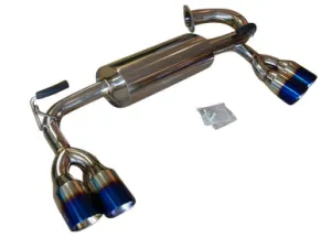 Top Speed Pro 1 Exhaust Hyundai Genesis Coupe (09-12) Axle Back Titanium Blue Tips
