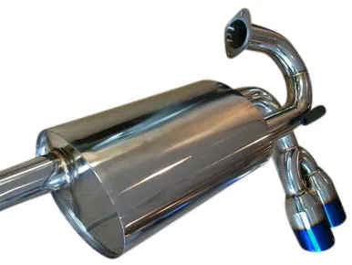 Top Speed Pro 1 Exhaust Hyundai Genesis Coupe (09-12) Axle Back Titanium Blue Tips