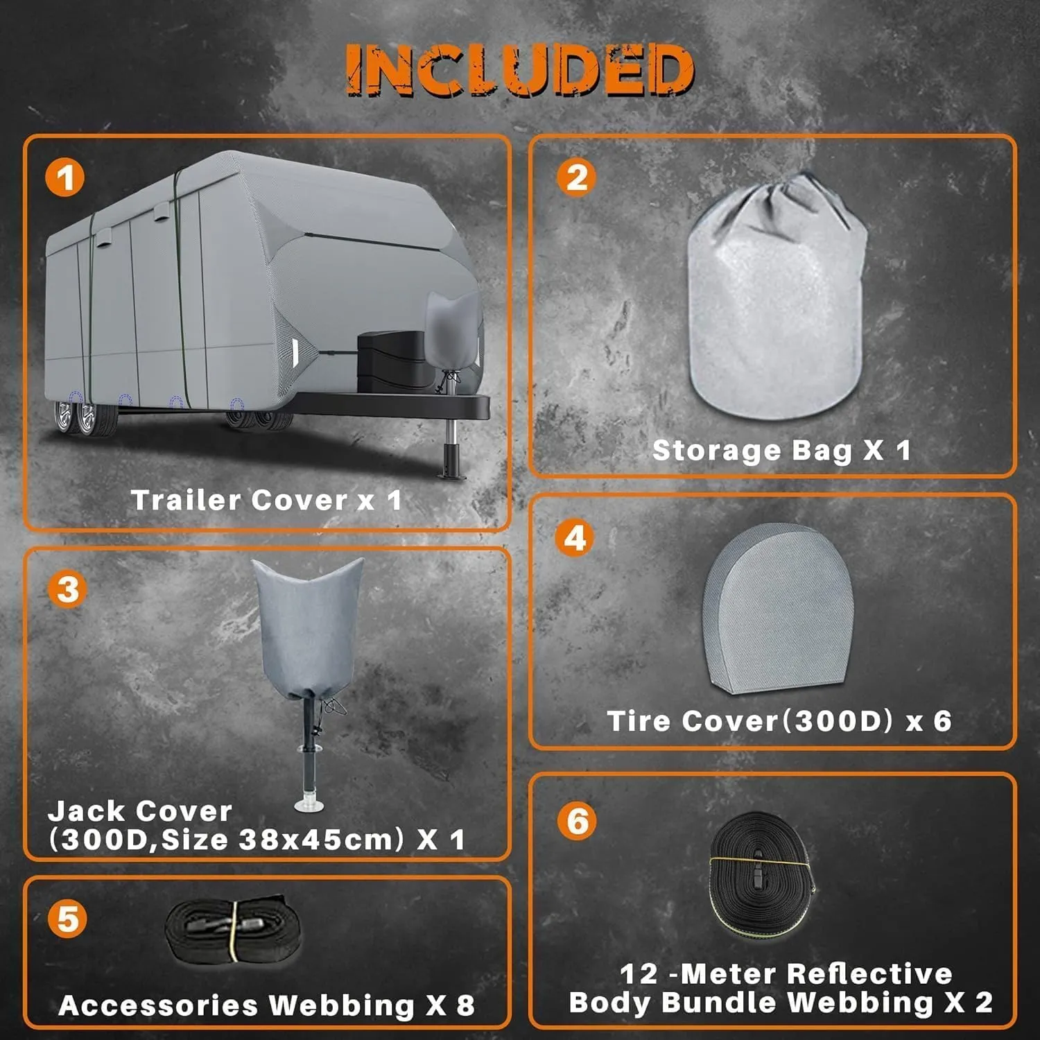 Ultimate Travel Trailer Cover - Waterproof, UV-Resistant, with Storage & Tire Covers