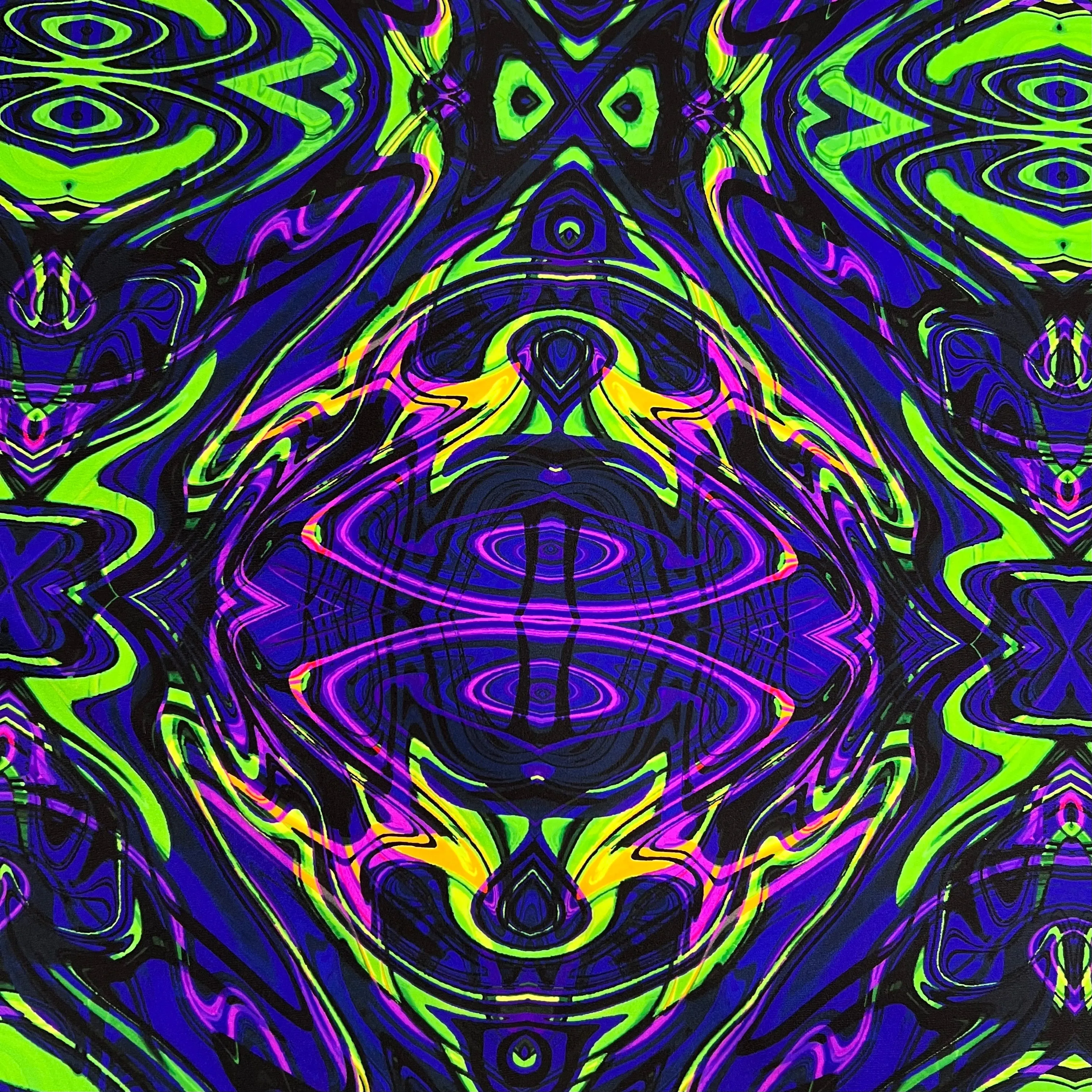 UV Glow Neon Melt Fabric