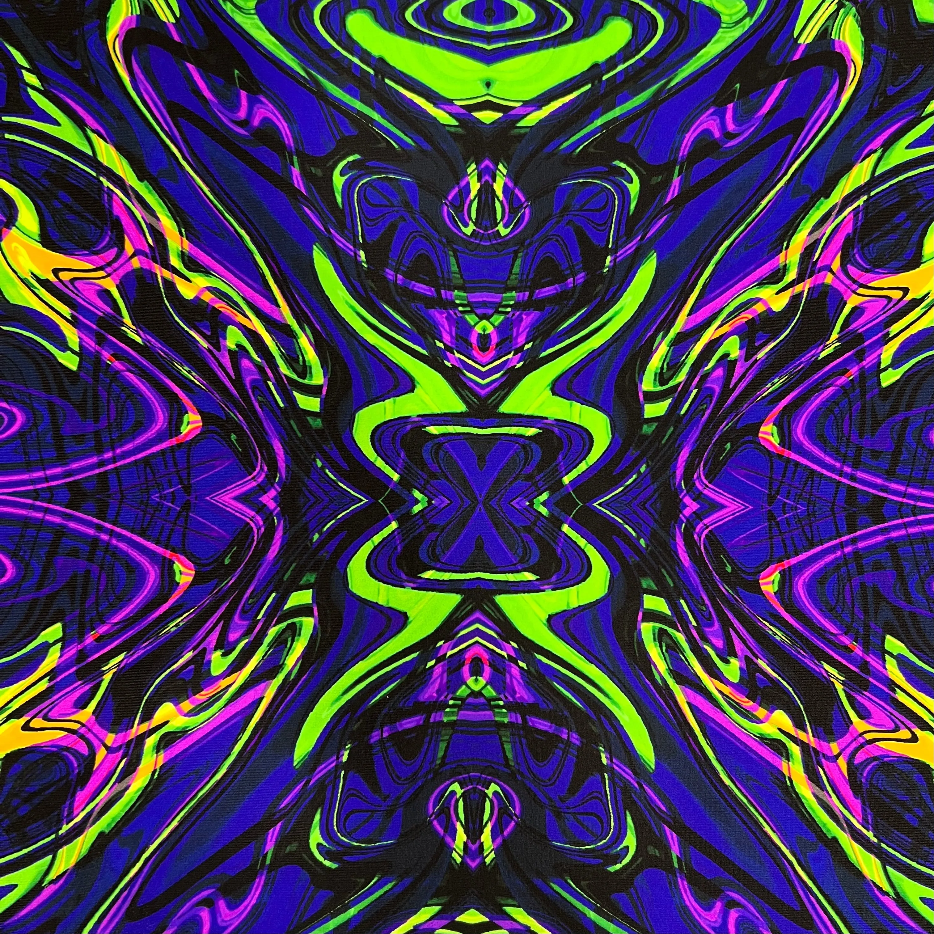 UV Glow Neon Melt Fabric