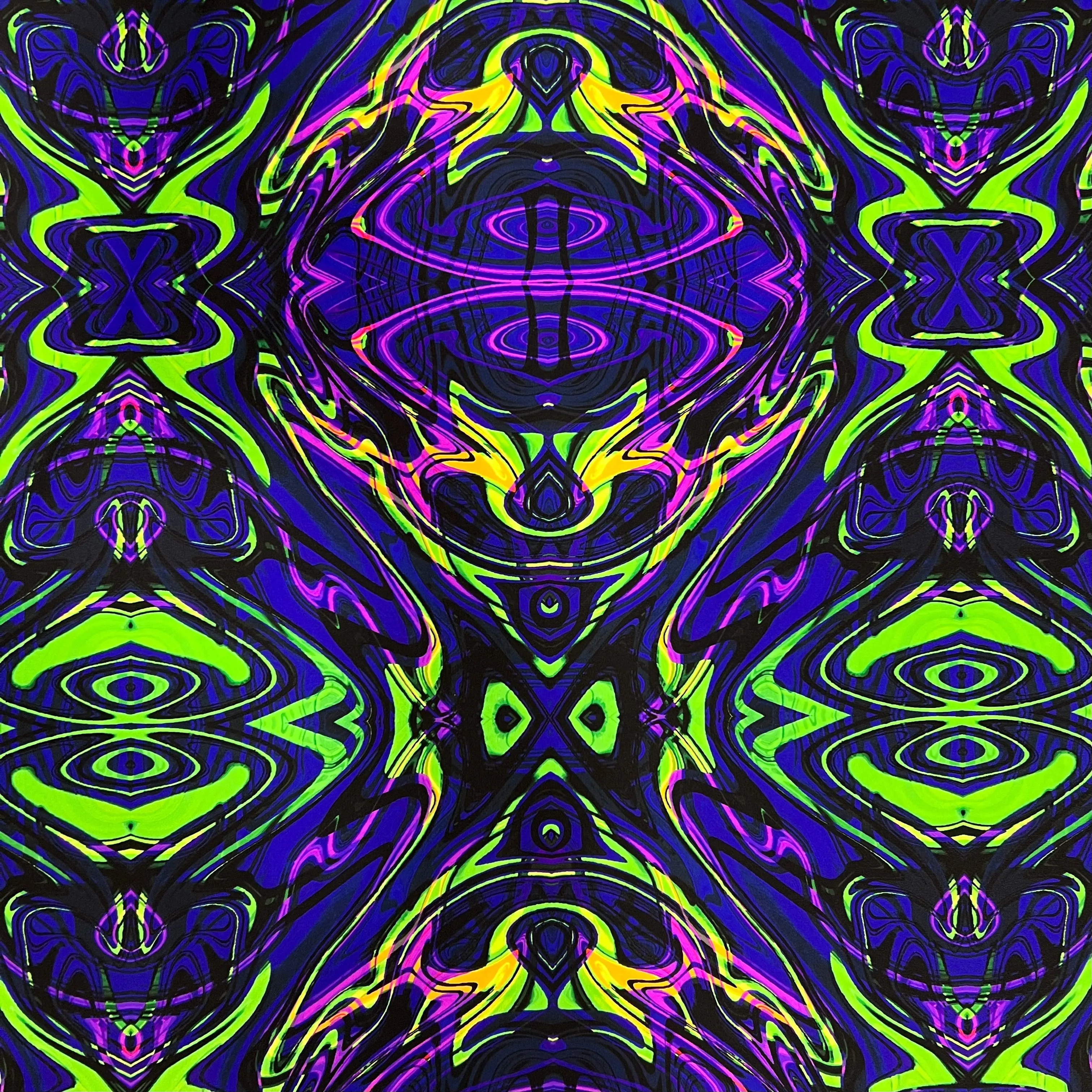 UV Glow Neon Melt Fabric
