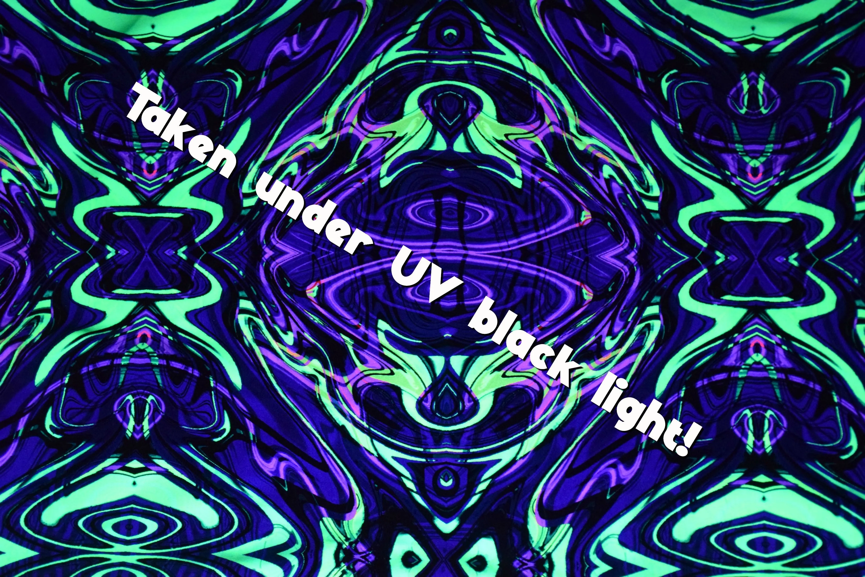 UV Glow Neon Melt Fabric