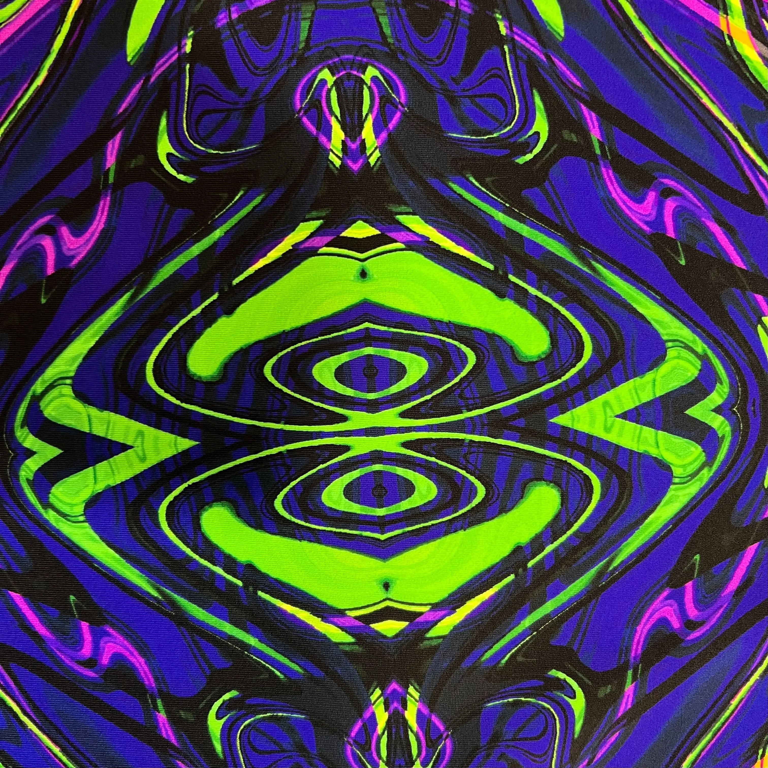 UV Glow Neon Melt Fabric