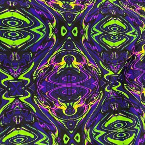 UV Glow Neon Melt Fabric