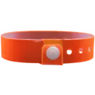 Vinyl 3/4" x 10" L-Shape Edge Glow Snapped Solid wristbands