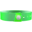 Vinyl 3/4" x 10" L-Shape Edge Glow Snapped Solid wristbands