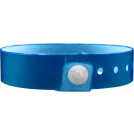 Vinyl 3/4" x 10" L-Shape Edge Glow Snapped Solid wristbands