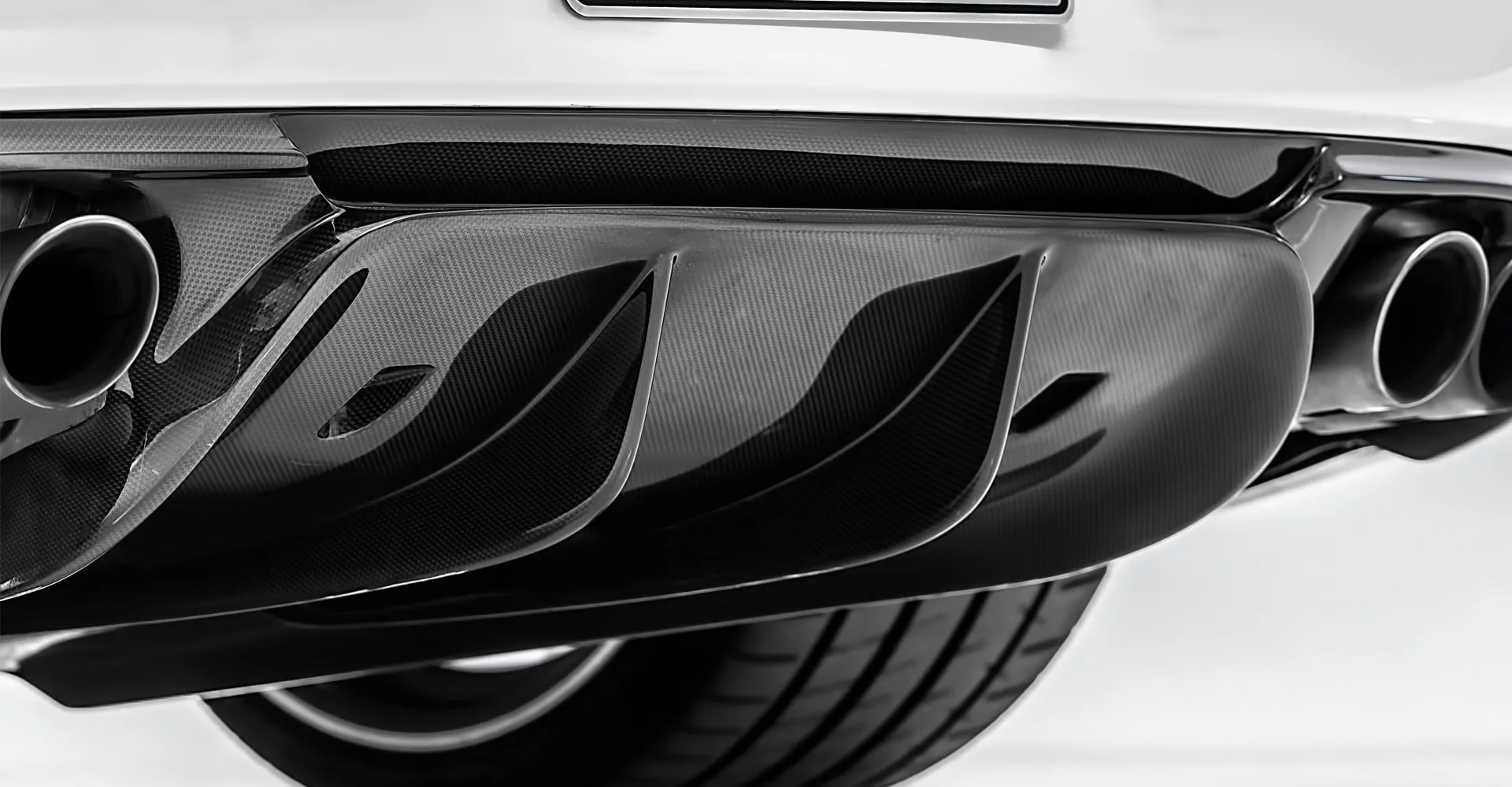 VORST Style V-GT Carbon Fiber Rear Diffuser for Porsche 991.1 911 2012 